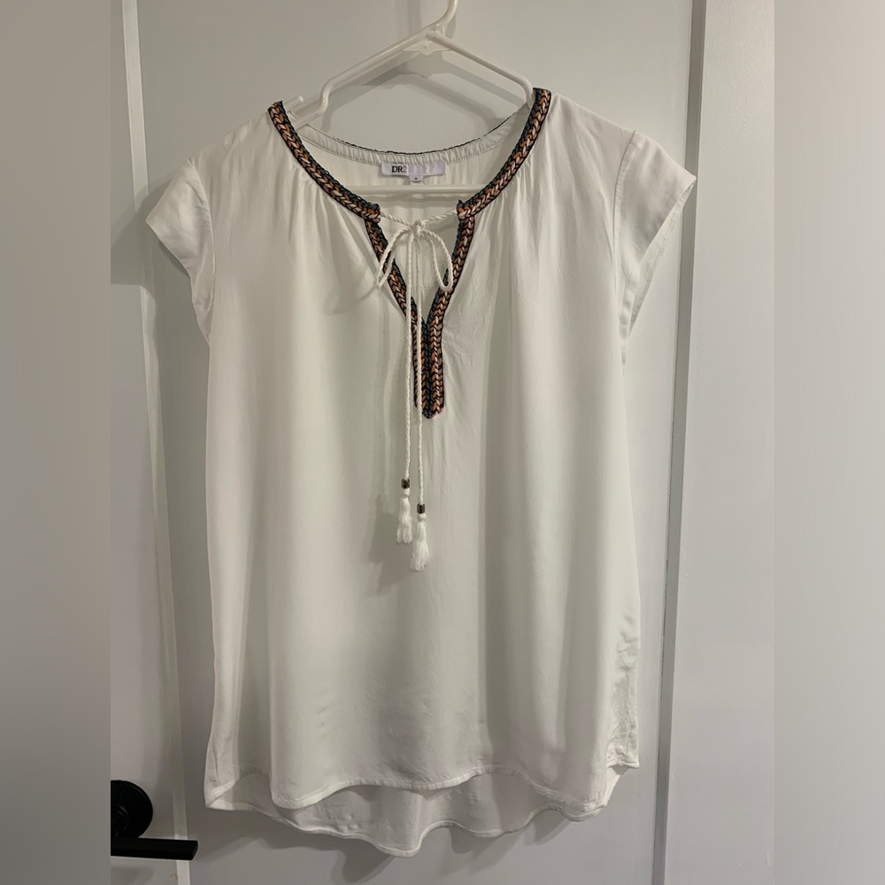 DR2 Blouse with Tassels, size M, EUC